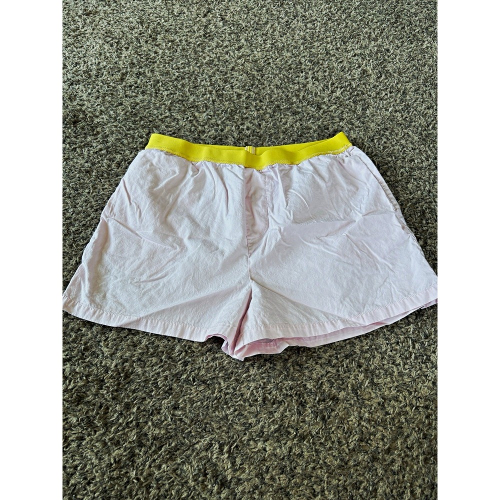 By Anthropologie Colourblock Cotton Boxer Shorts Pink Women's size M - Picture 1 of 6